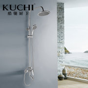 酷驰（KUCHI）淋浴双花洒套装 精铜主体可升降三功能淋浴器 自洁节水 JD88005