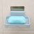 肥皂盒壁挂香皂盒沥水卫生间香皂架肥皂架免打孔浴室肥皂盒置物架(蓝色【2个装】)