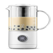 鸣盏 奶茶机咖啡机迷你港式煮茶器养生壶自制养生花茶奶盖机全自动一体鸣盏奶茶机MZ402 白色