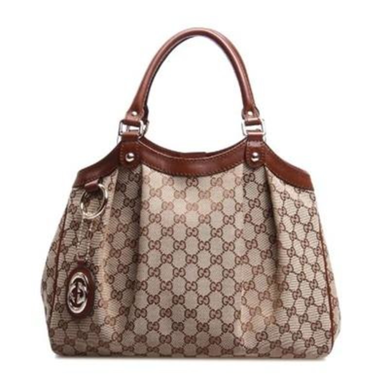 【gucci奢侈品/手提包圖片】gucci(古馳)卡其色帆布手提包圖片大全