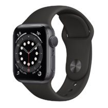 （Apple）苹果Apple Watch Series 6/SE 智能手表iwatch6/SE苹果手表(SE深空灰色铝金属表壳+黑色运动表带 40mm GPS款)