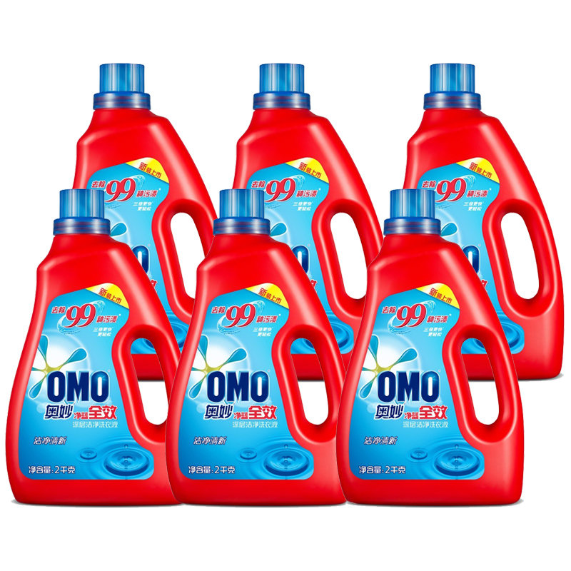 奥妙 净蓝深层洁净洗衣液2kg(6瓶)