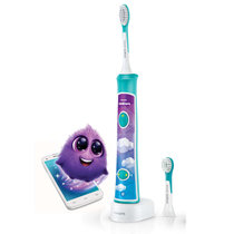 飞利浦（Philips）电动牙刷HX6322儿童充电式 声波智能定时蓝牙功能 让孩子爱上刷牙