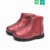 巴拉巴拉儿童靴子女童冬季鞋2018新款保暖加绒短靴冬季鞋潮宝宝鞋(24码/15.5cm 中国红)