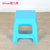 新款塑料凳子加厚家用板凳成人餐桌凳客厅椅子方凳熟胶圆凳浴室凳(30cm加厚款蓝色)