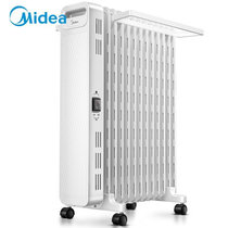 美的（Midea）取暖器/电暖器/电暖气片家用/加湿烘衣 13片大面积劲暖节能电热油汀HYX22N(油汀加热)