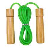 ENPEX 乐士*木柄橡胶跳绳运动健身跳绳(绿色)