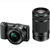 索尼（Sony）ILCE-5100Y 套机(16-50/55-210)A5100Y自拍神器 数码微单相机(黑色 套餐八)