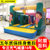 户外大型儿童充气城堡室内蹦蹦床家用小型跳跳床户外摆摊玩具设备(4MX6.5M)