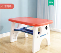 儿童桌椅套装幼儿园学习桌小孩子写字桌家用经济型学龄前学习桌(珊瑚红单桌子 默认版本)