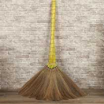 俊采云JCYXW590扫把植物扫帚软毛扫地不易粘毛头发木地板笤帚鬃毛扫单个（单位：把）(黄色 JCYXW590)