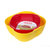 西派珂双层创意水果盘零食糖果干果盒欧式时尚水果盆套装组合果盆(黄红套装)