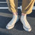 太子龙2019新款男生帆布鞋字母图案瑞安硫化鞋休闲学生布鞋潮流板鞋批发  SXPLH1020(透明 42)