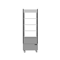 标冰(BIAOBING) RTS-220L 220升商用立式冷藏保鲜冰柜 不锈钢敞开式 冷藏风冷展示柜 水果冷藏保鲜柜