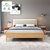 诱居 床 时光极简北欧实木床 原木色橡胶木现代简约软件靠床铺1.8米日式双人1.5m单人床(1.8米 床+床垫)