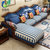 亚格林 美式 沙发 客厅皮质沙发美式实木大小户型沙发组合(皮布两用款 双扶手单人位)