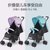 婴儿推车可坐可躺可折叠轻便携带式冬夏两用宝宝(黑色 可做可躺)