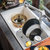 科恩纳石英石水槽单槽双槽厨房洗碗池花岗石洗菜盆小户台下盆家用(D850珍珠白豪华套装)