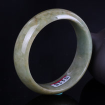 翡翠 糯米种满绿翡翠手镯 68.32g 玉天娇