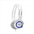 硕美科 声籁(Salar) V88 头带式线控耳麦 带话筒(白蓝)