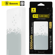 倍思/BASEUS 充电宝 5000毫安移动电源 锂聚合物电池手机平板通用(深灰+白色)