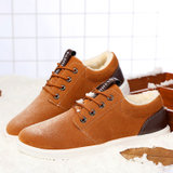 男士休闲鞋棉里加绒单鞋舒适透气保暖k010(桔色 44)