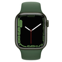 Apple Watch Series 7 智能手表 GPS款 41毫米绿色铝金属表壳 苜蓿草色运动型表带MKN03CH/A