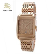 Burberry 巴宝莉 时尚方形玫瑰金显日历女表 BU1578