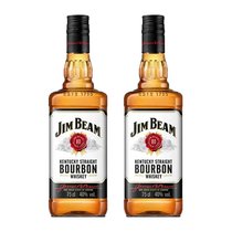 国美酒业 JIM BEAM40度美国波本威士忌750ml(双只装)