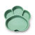 儿童餐盘经典猫爪餐盘宝宝学吃饭餐具硅胶分格餐盘吸盘碗婴儿餐碗(绿色 猫爪餐盘)
