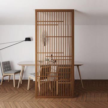 屏风隔断樟子松材质每平米默认