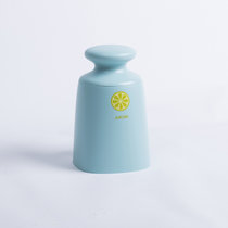日本AKAW爱家屋手动榨汁机榨柠檬挤压橙汁神器家用榨水果汁压汁器(浅蓝色)