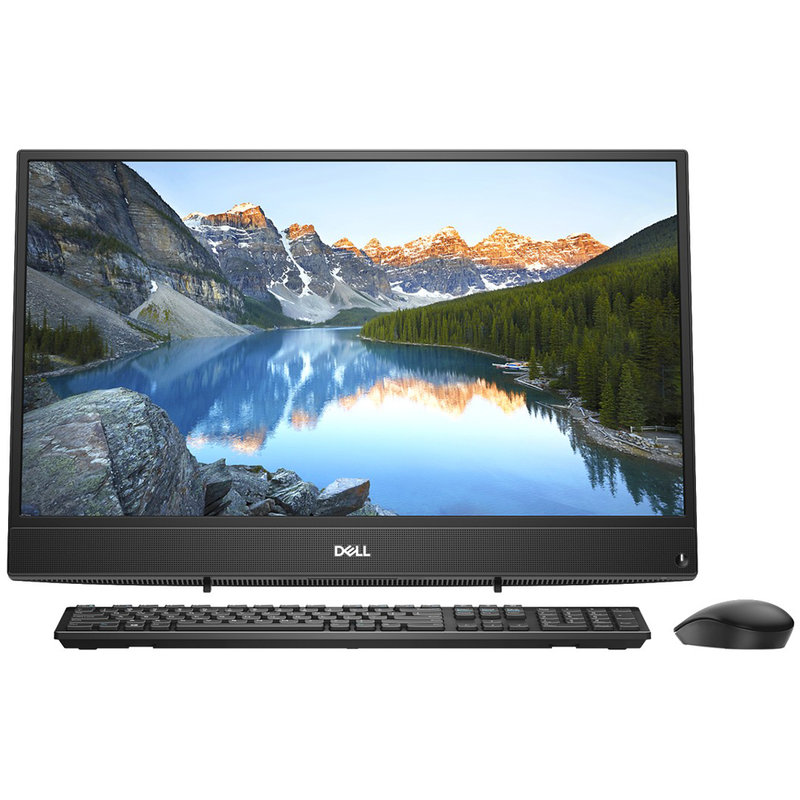戴尔(dell)灵越3480 23.8英寸全高清窄边框一体机台式电脑(i3-8145u 4