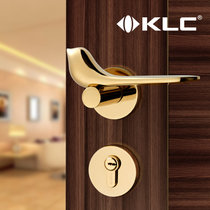 KLC房门锁室内卧室金色分体小鸟家用实木门卫生间通用型静音锁具(金 默认)