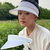 赵露思同款帽子女夏季防晒空顶帽防紫外线遮阳帽白色太阳帽运动帽(白色KD01)