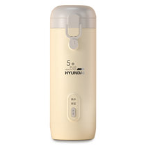 HYUNDAI/韩国现代电热水杯烧水杯便携式旅行电热杯一键烧水QC-SH0357黄色