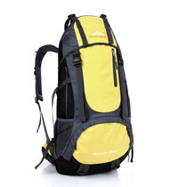 户外尖锋大容量登山包户外背包男女双肩包运动包旅行包50L(黄色)
