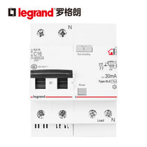 罗格朗Legrand断路器空气开关带漏电保护器1P+N 2P32A 63A家用小型总电闸开关(2P16A)