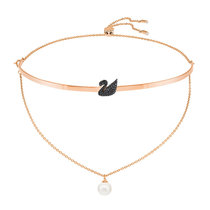 SWAROVSKI黑天鹅束颈项链5351807 时尚百搭