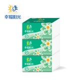 幸福阳光 太阳花系列抽取式面巾纸2层200抽*3包（小规格）
