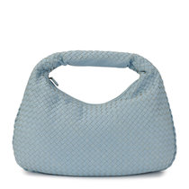 BOTTEGA VENETA女士蓝色编织小羊皮手提包367639-V0016-4960浅蓝色 时尚百搭