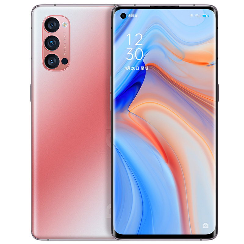 opporeno4pro丨5g超强夜景视频手机闪亮登场晶钻红8gb128gb