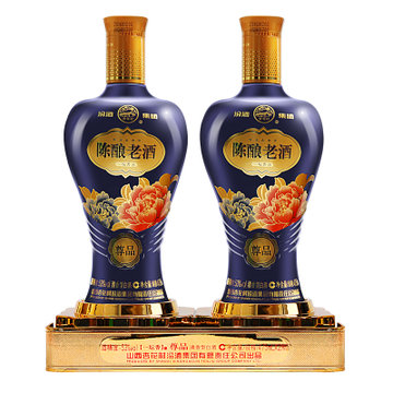 汾酒集团 53度 五星陈酿老酒 一坛香 尊品 475ml*2 礼盒装 清香型白酒