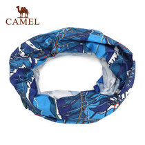 Camel/骆驼户外头巾耐皱舒适休闲运动COOlMAX面料头巾 A5W3J2101(蓝色 均码)