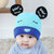 秋冬季婴儿帽子秋冬保暖套头帽韩版新生儿胎帽宝宝帽0-3-6-12个月(天蓝色)