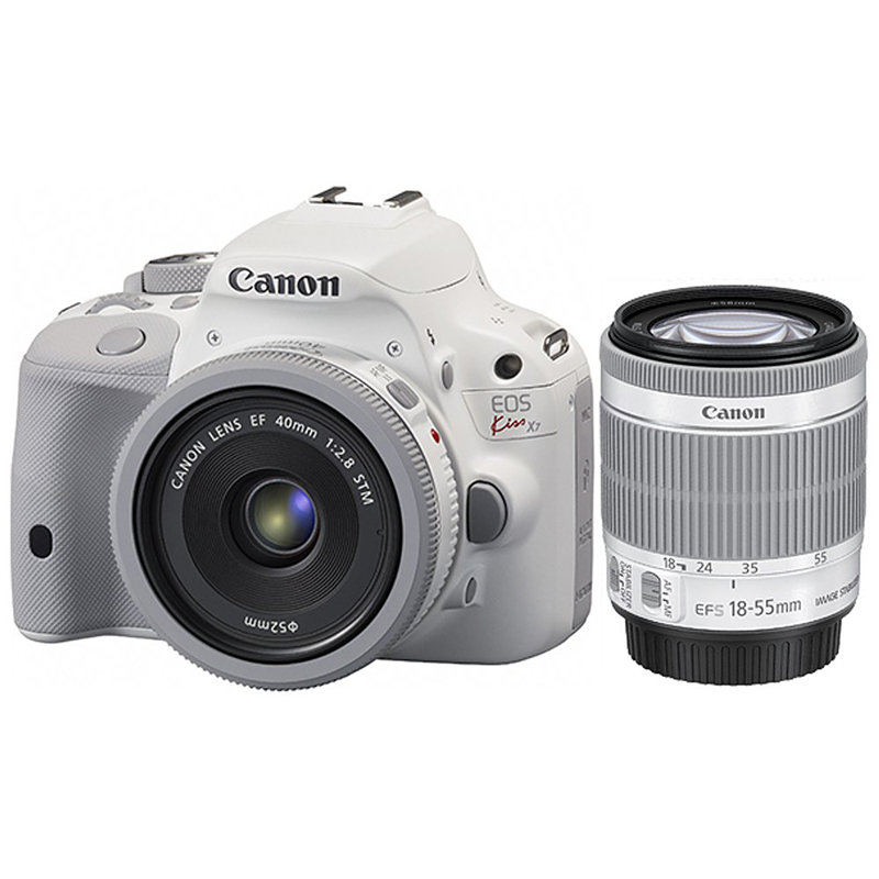 佳能(canon)eos kiss x7【双变焦镜头套装2】(白色/数码单反)
