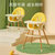 ALCOCO宝宝餐椅婴儿吃饭椅便携式多功能家用学坐凳旗舰版活力黄BZ-509黄 材质加厚 安全稳定