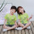 BEBEERU2020春夏款款儿童短袖韩版T恤32支休闲卡通男孩女孩上衣(150 红色)