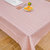 2021简约桌布ins风格子防水防油餐桌布家用客厅北欧茶几餐垫台布(粉色 默认版本)