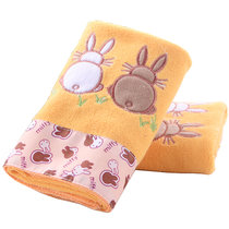 宏怡(Hongyi)   超细纤维毛巾 浴巾   竹纤维方巾   柔软吸水面巾套装(米白色 毛巾两条)